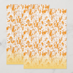 Invitation Motif textile présentant un motif vibrant orange e