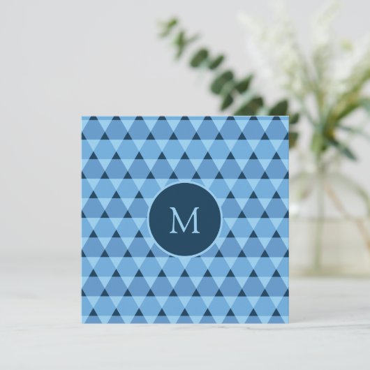 Invitation Motif triangles (Debout devant)