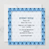 Invitation Motif triangles (Dos)