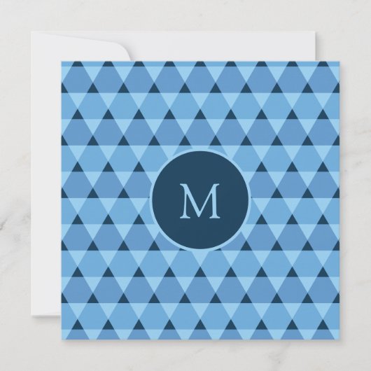 Invitation Motif triangles (Devant)