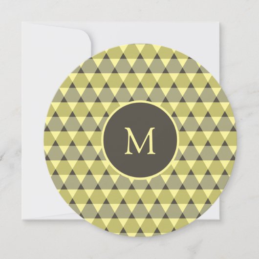 Invitation Motif triangles (Devant)