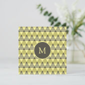 Invitation Motif triangles (Debout devant)