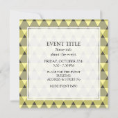 Invitation Motif triangles (Dos)