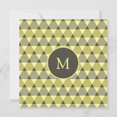 Invitation Motif triangles (Devant)