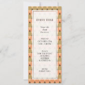 Invitation Motif triangles (Dos)