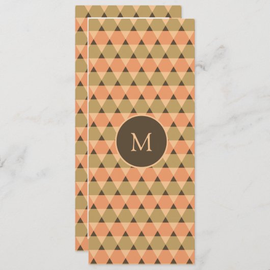 Invitation Motif triangles (Devant / Derrière)