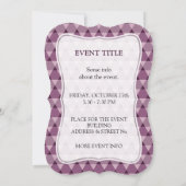 Invitation Motif triangles (Dos)