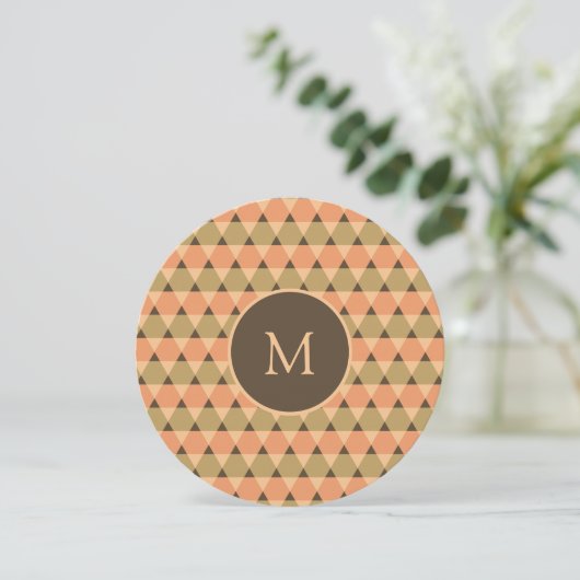 Invitation Motif triangles (Debout devant)