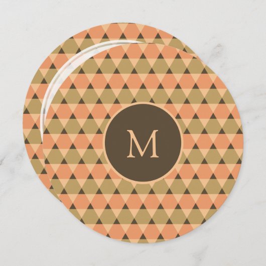 Invitation Motif triangles (Devant / Derrière)