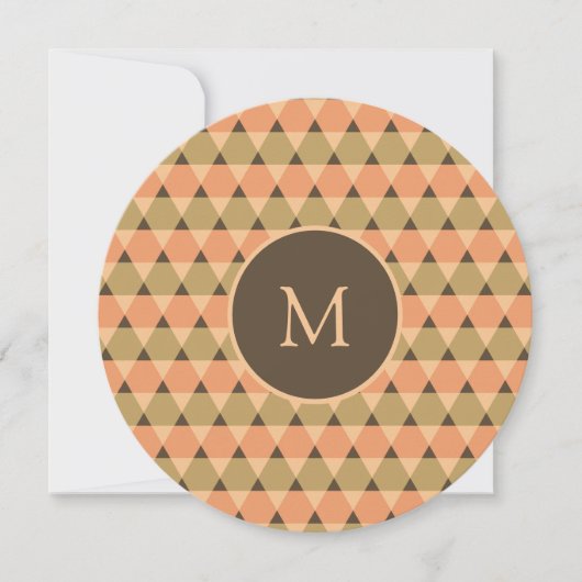 Invitation Motif triangles (Devant)