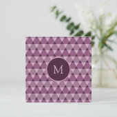 Invitation Motif triangles (Debout devant)