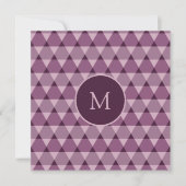 Invitation Motif triangles (Devant)