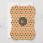 Invitation Motif triangles (Devant)