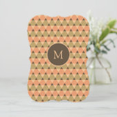 Invitation Motif triangles (Debout devant)