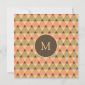 Invitation Motif triangles (Devant)