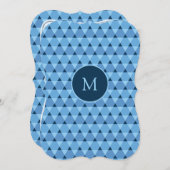 Invitation Motif triangles (Devant / Derrière)