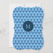 Invitation Motif triangles (Devant)