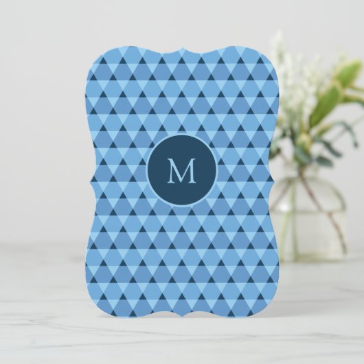 Invitation Motif triangles (Debout devant)