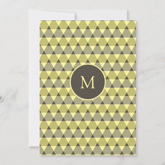 Invitation Motif triangles (Devant)