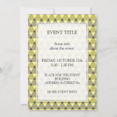 Invitation Motif triangles (Dos)
