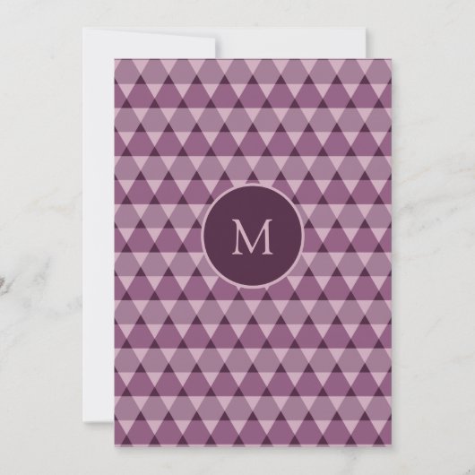Invitation Motif triangles (Devant)