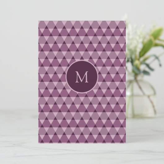Invitation Motif triangles (Debout devant)