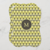Invitation Motif triangles (Devant / Derrière)