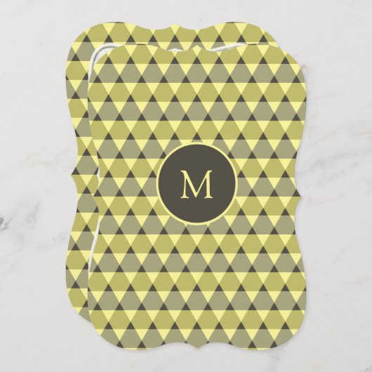 Invitation Motif triangles (Devant / Derrière)