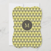 Invitation Motif triangles (Devant)