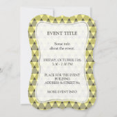 Invitation Motif triangles (Dos)
