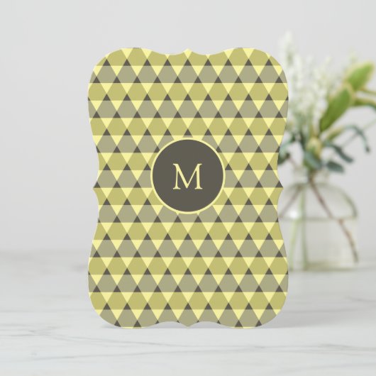 Invitation Motif triangles (Debout devant)