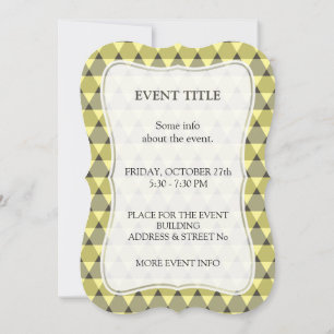 Invitation Motif triangles