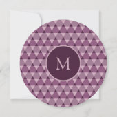 Invitation Motif Triangles (Devant)