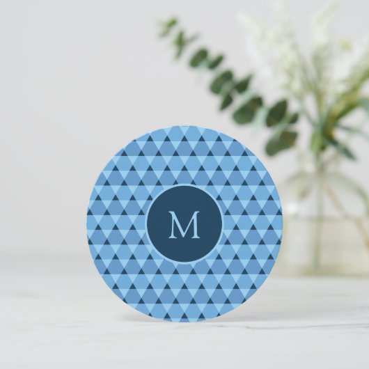 Invitation Motif triangles (Debout devant)