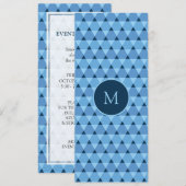 Invitation Motif Triangles (Devant / Derrière)