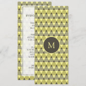 Invitation Motif triangles (Devant / Derrière)
