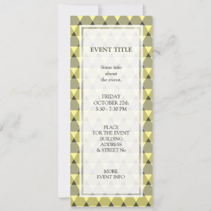 Invitation Motif triangles
