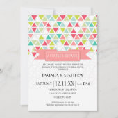 Invitation Motif triangulaire de style géométrique triangulai (Devant)