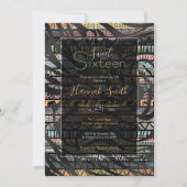 Invitation Motif tribal africain Zebra Stripes (Devant)