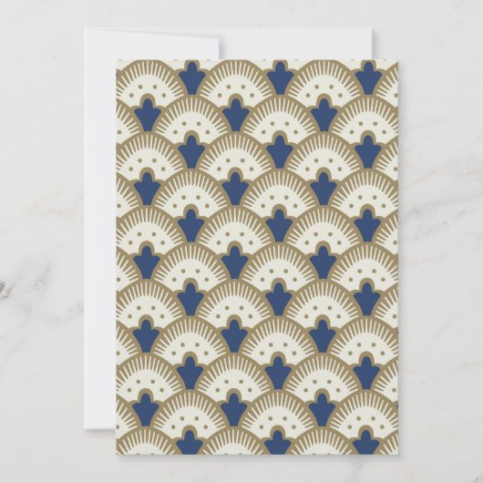 Invitation Motif ventilateur (Devant)