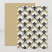 Invitation Motif ventilateur (Devant / Derrière)