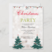 Invitation Motifs d'arbre de Noël (Devant)