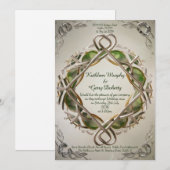 Invitation Motifs et Motifs celtes irlandais traditionnels (Devant / Derrière)