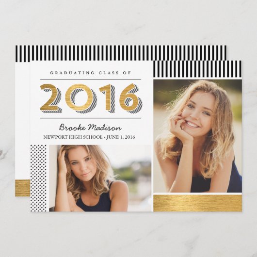 Invitation Motifs modernes Faire-part/Invitation (Devant / Derrière)