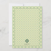 Invitation Motifs Trèfle (Dos)