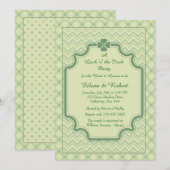 Invitation Motifs Trèfle (Devant / Derrière)