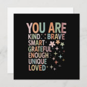 Invitation Motivation de l'enseignant Premier jour Retour à l (Devant / Derrière)