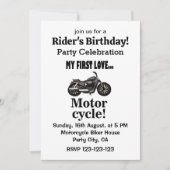 Invitation Moto Anniversaire Moto classique Moto (Devant)