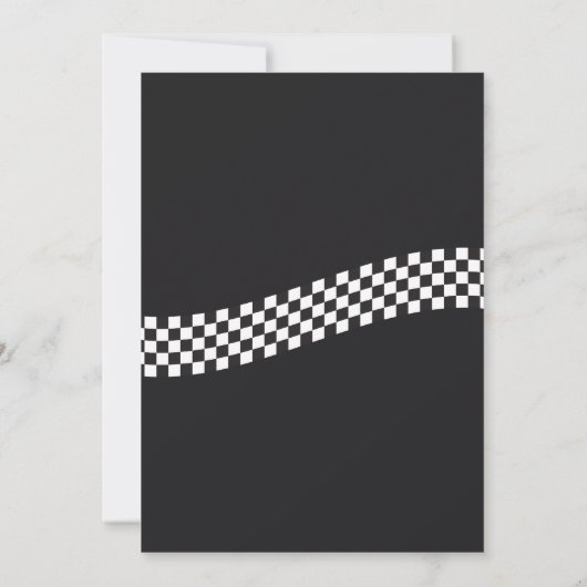 Invitation Moto classique (Dos)