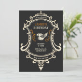 Invitation Moto Classique Vintage Rétro (Debout devant)